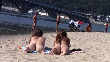 nudist beach nude Gagging herself on a dildo